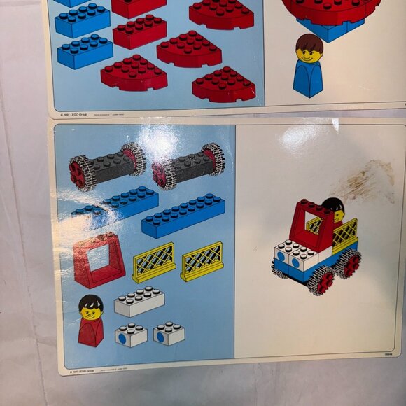 Vintage Lego Dacta Basic Set 9252 Instructions Only 1991 - Picture 6 of 7